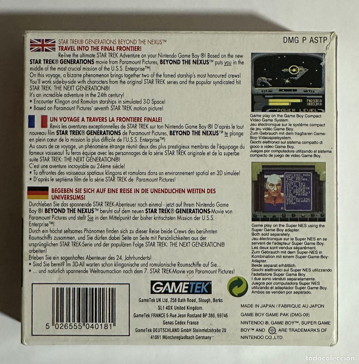 Videojuegos y consolas: Star Trek Generations Game Boy Pal EUR - Foto 3