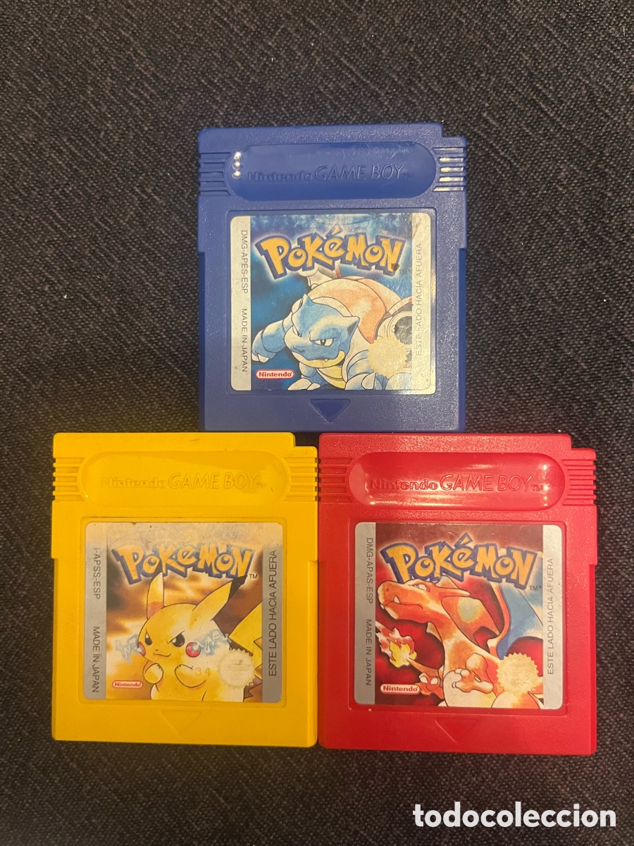 Videojuegos y Consolas: Pokemon Amarillo, azul y rojo de Nintendo Gameboy