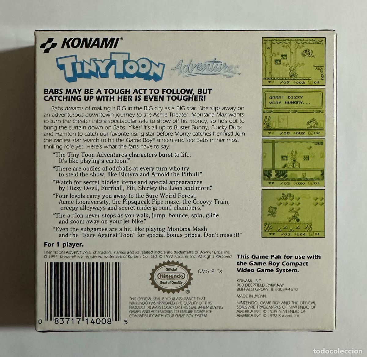 Videojuegos y consolas: Tiny Toon Babs Big Break Game Boy USA (ESP) - Foto 3