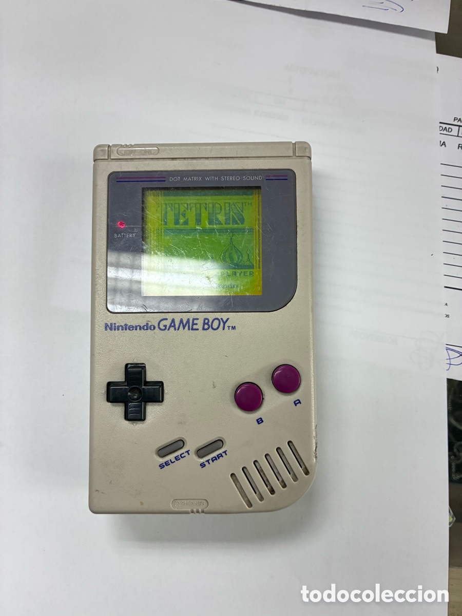 Videospiele und Konsolen: Consola Nintendo Game boy 1989 funciona pantalla con rayas