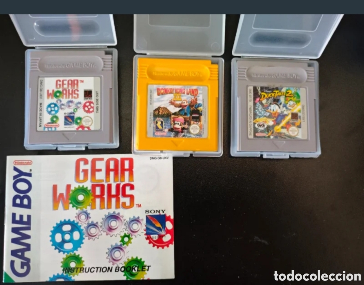 Videojuegos y Consolas: Lote 3 Juegos Nintendo Game Boy: Gear Works, Donke