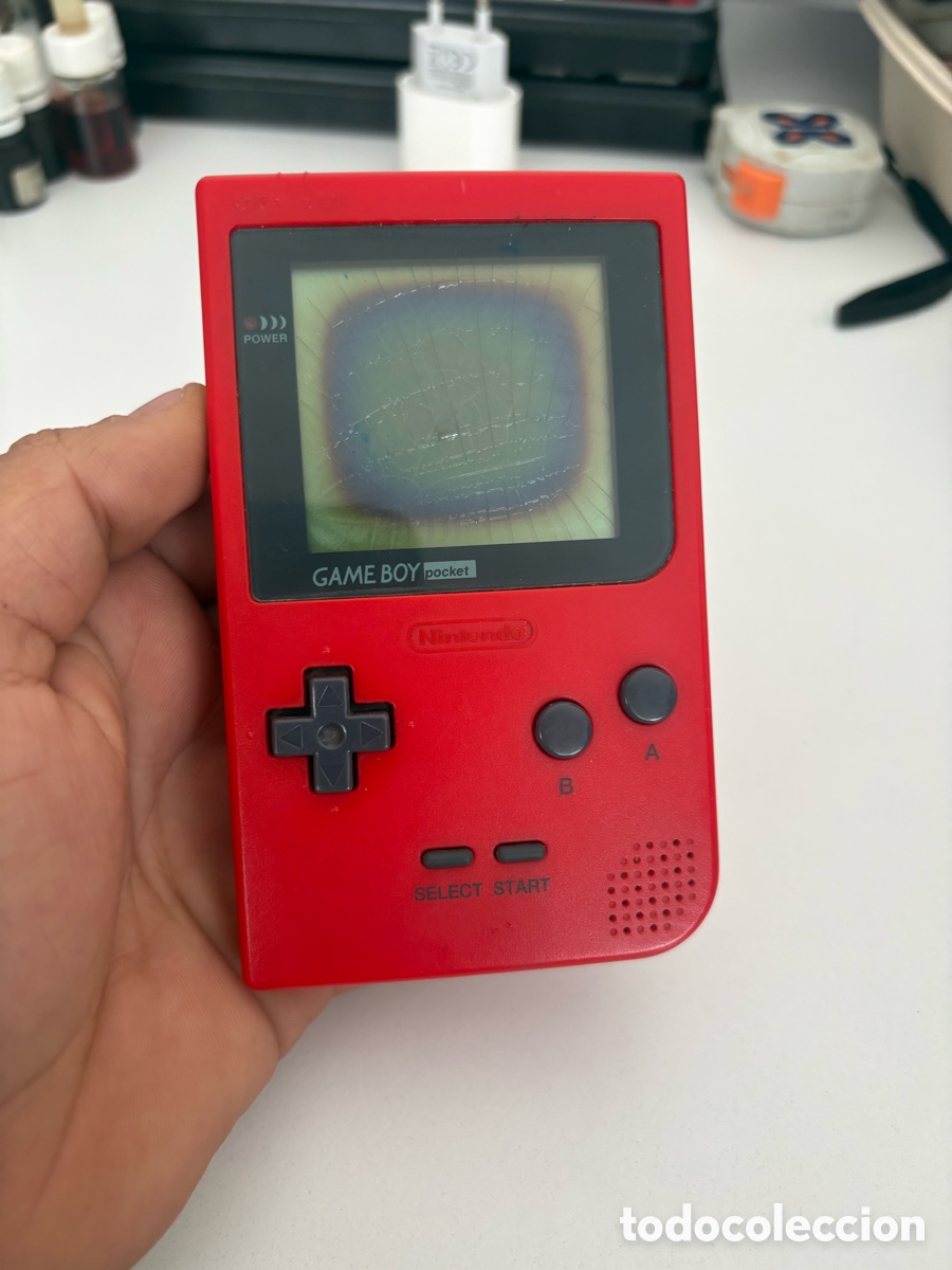 Videojuegos y Consolas: Game boy Pocket Roja &bull; Reparaci&oacute;n Pantalla
