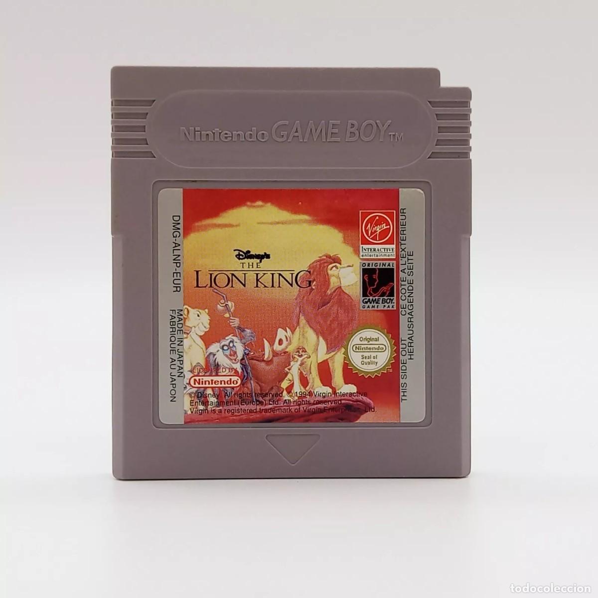 Videojuegos y Consolas: juego Disney EL REY LEON lion king PAL EUR NINTENDO GAMEBOY original game boy