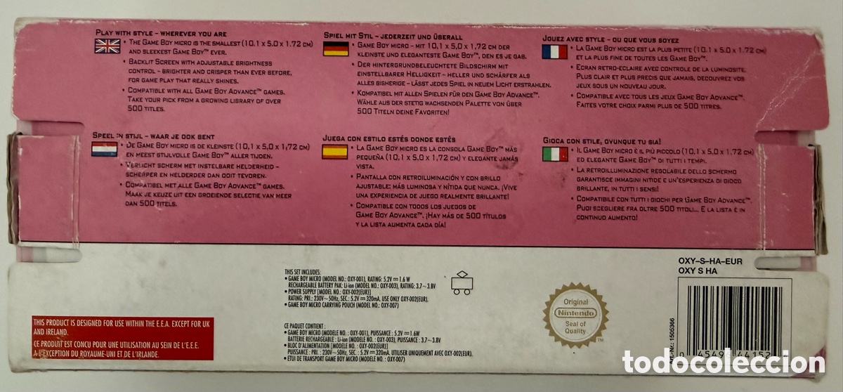 Videojuegos y consolas: Game boy micro rosa completa - Foto 5
