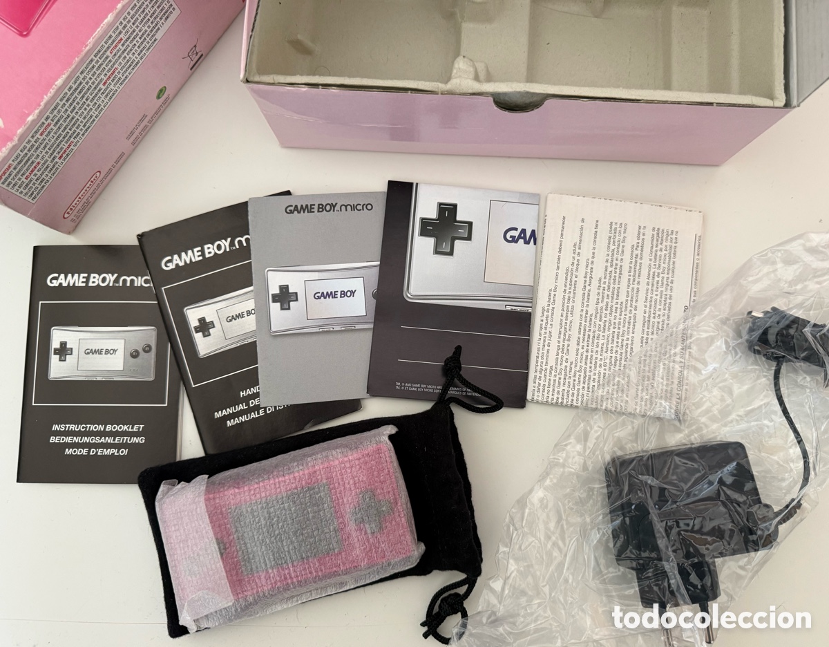 Videojuegos y consolas: Game boy micro rosa completa - Foto 7