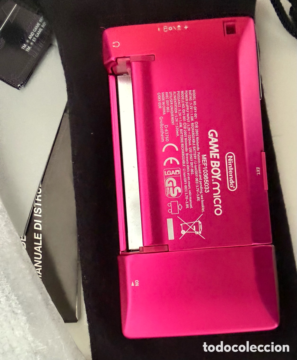 Videojuegos y consolas: Game boy micro rosa completa - Foto 12