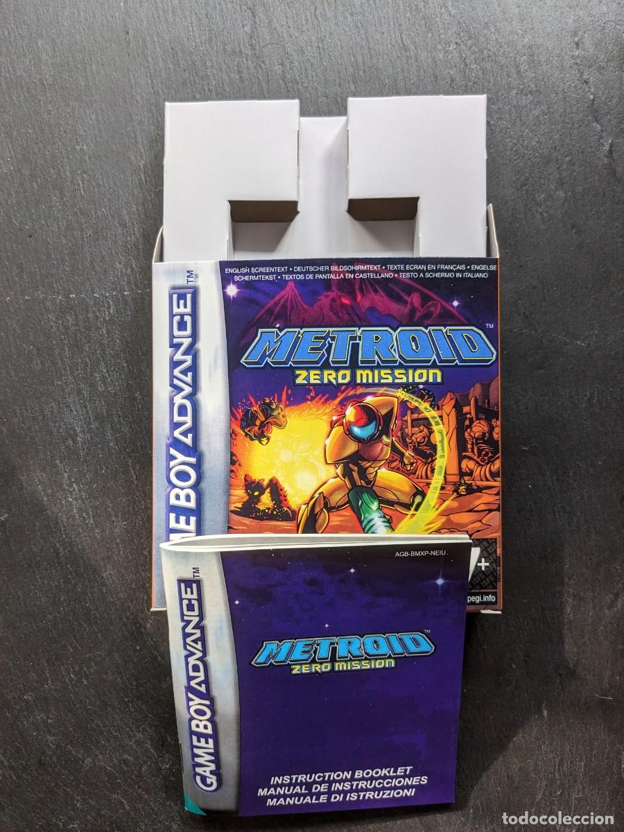 Videojuegos y Consolas: Caja repro Metroid Zero Mission Game Boy Advance con Manual repro e insert