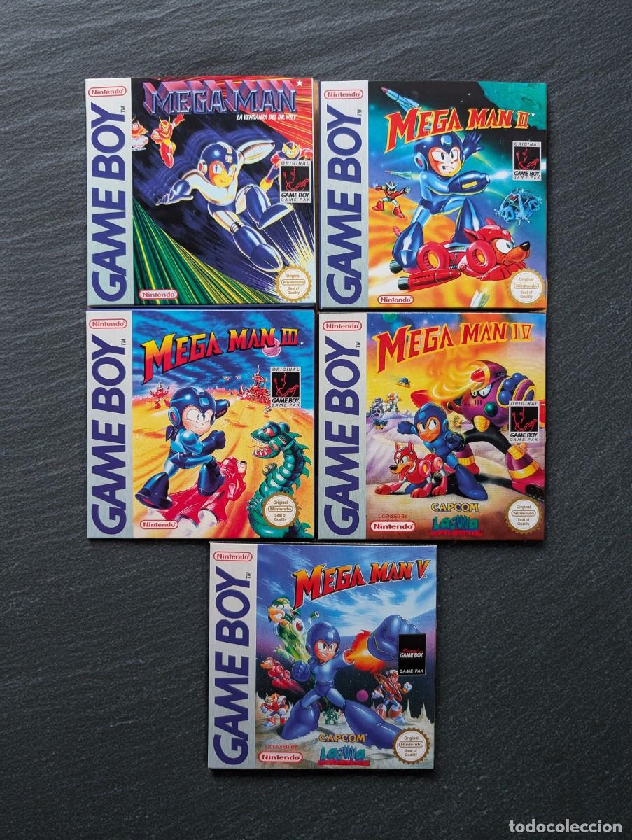 Videojuegos y Consolas: Cajas repro saga Mega Man Game Boy