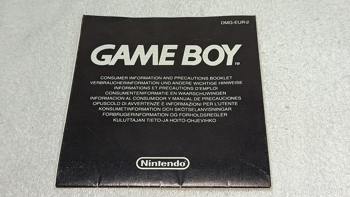 Videojuegos y Consolas: GAME BOY NINTENDO : ANTIGUO FOLLETO INFORMACION AL COMSUMIDOR Y MANUAL DE PRECAUCIONES