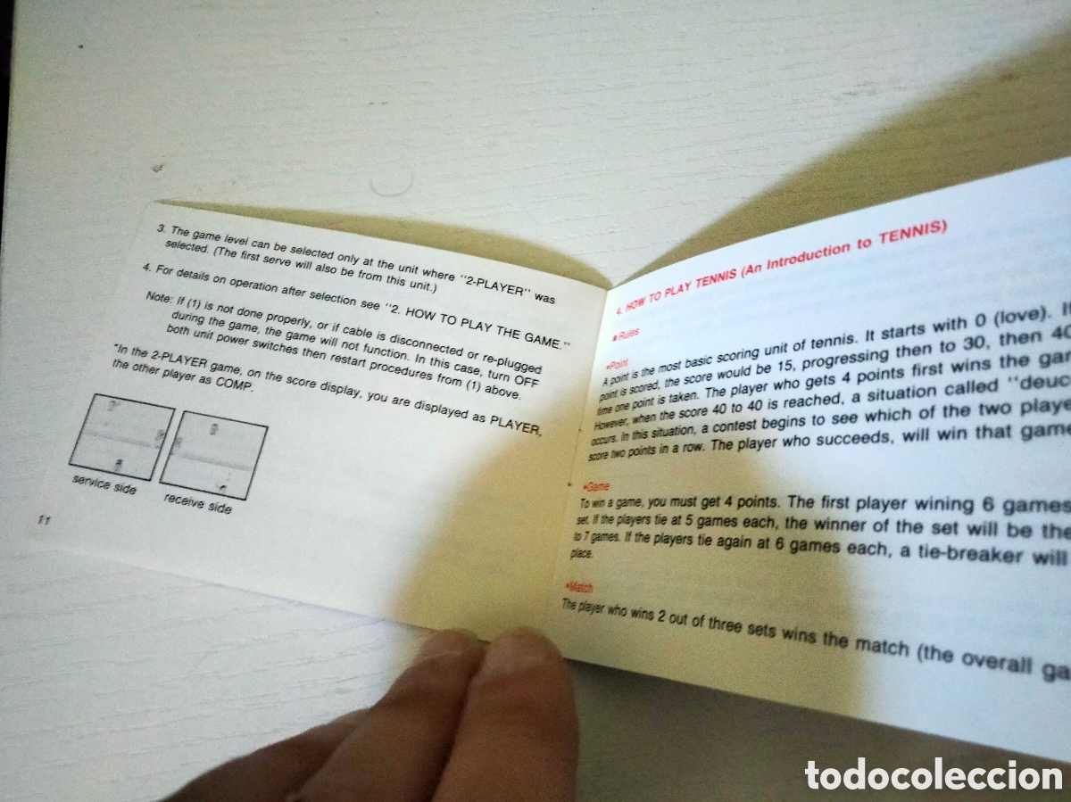 Videojuegos y consolas: Manual original Tennis Game Boy - Foto 3