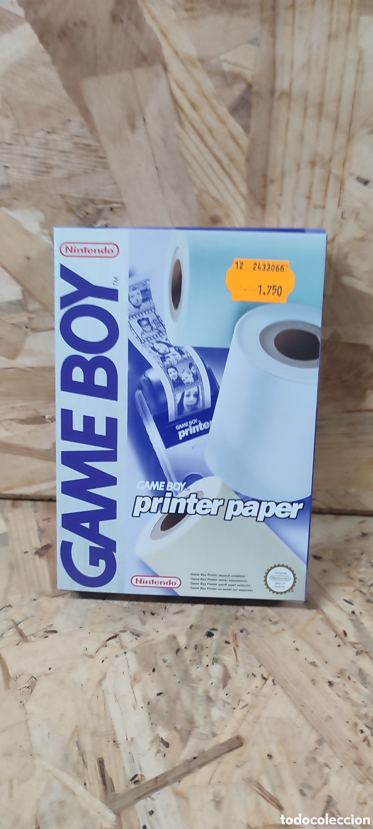 Videojuegos y Consolas: Game Boy, papel impresora, printed paper nuevo en su caja procedente de una tienda cerrada hace a&ntilde;os