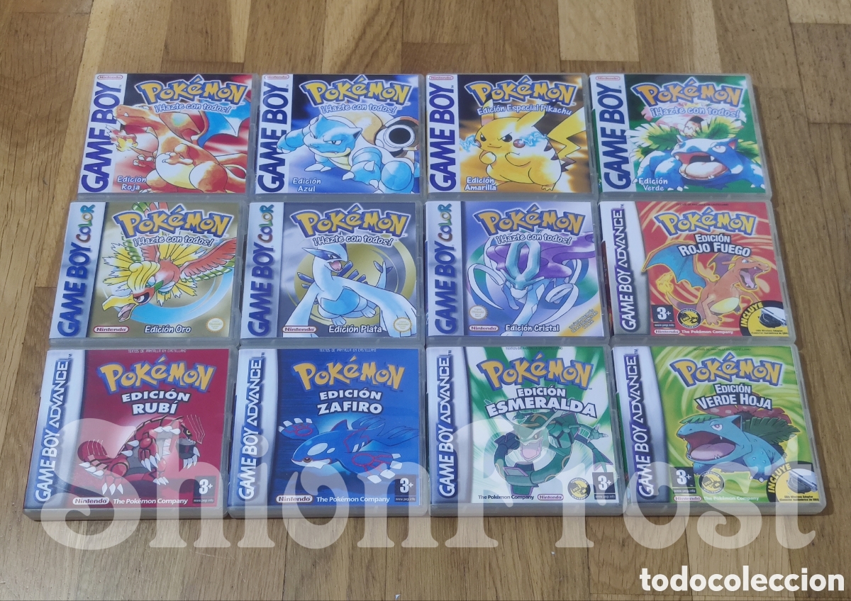 Videojuegos y Consolas: 1 Caja Repro Pok&eacute;mon Game Boy / Color / Advance (Pl&aacute;stico Estilo Nintendo DS)