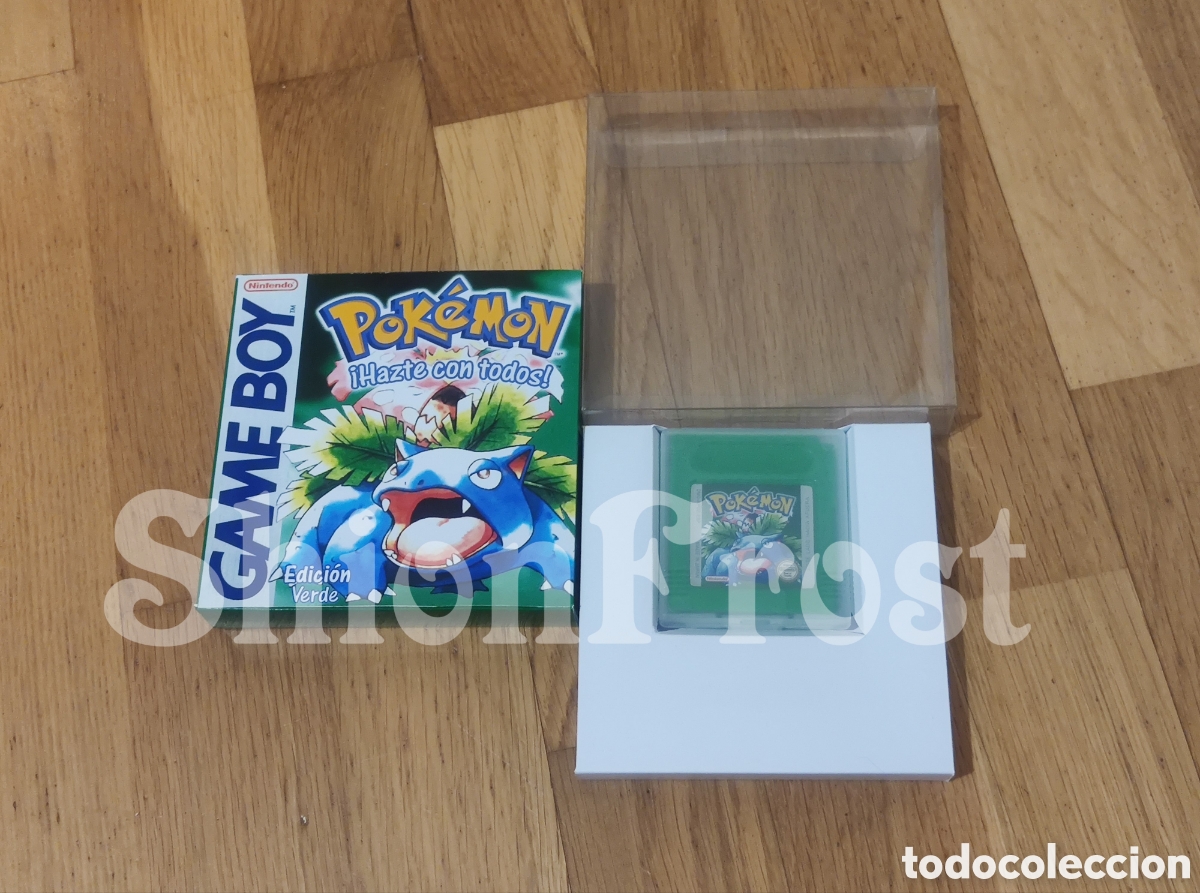Videojuegos y consolas: Caja Pok&eacute;mon Verde (Repro) - Foto 2