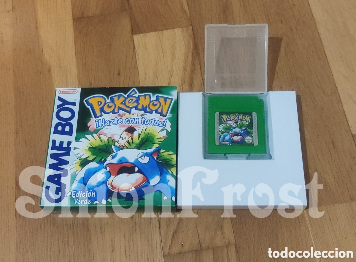 Videojuegos y consolas: Caja Pok&eacute;mon Verde (Repro) - Foto 3