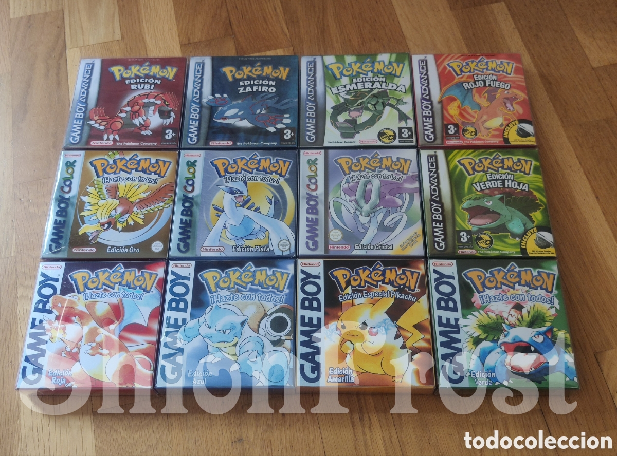 Videojuegos y consolas: Caja Pok&eacute;mon Verde (Repro) - Foto 6