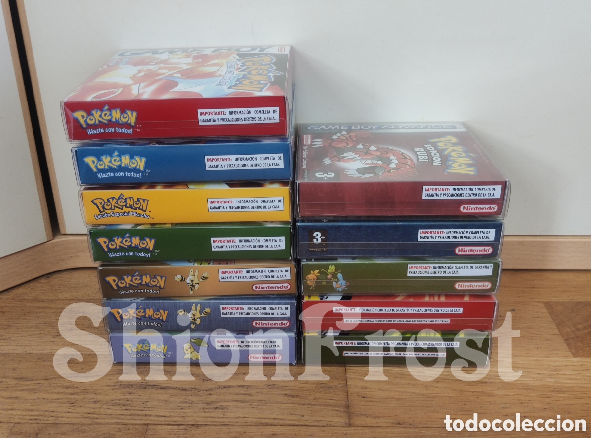 Videojuegos y consolas: Caja Pok&eacute;mon Verde (Repro) - Foto 9