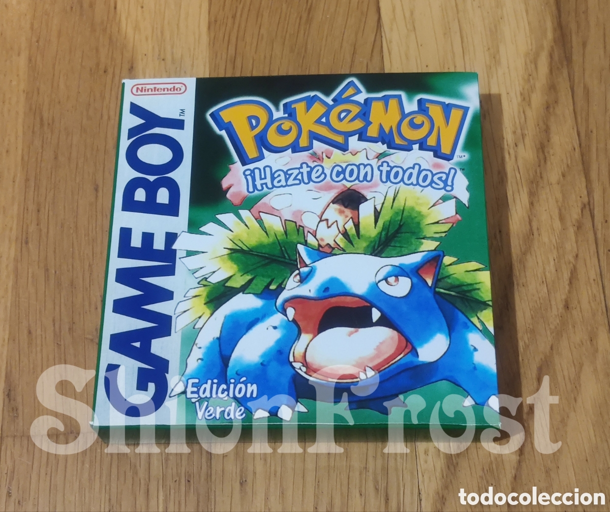 Videojuegos y consolas: Caja Pok&eacute;mon Verde (Repro) - Foto 1