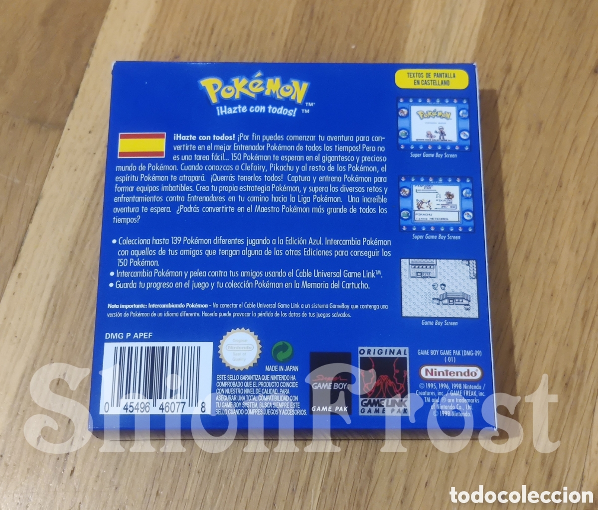 Videojuegos y consolas: Caja Pok&eacute;mon Azul (Repro) - Foto 2