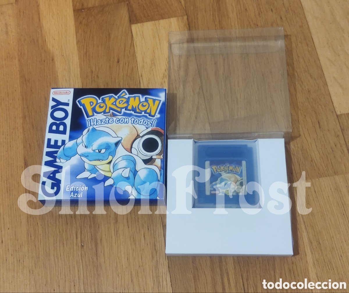 Videojuegos y consolas: Caja Pok&eacute;mon Azul (Repro) - Foto 3