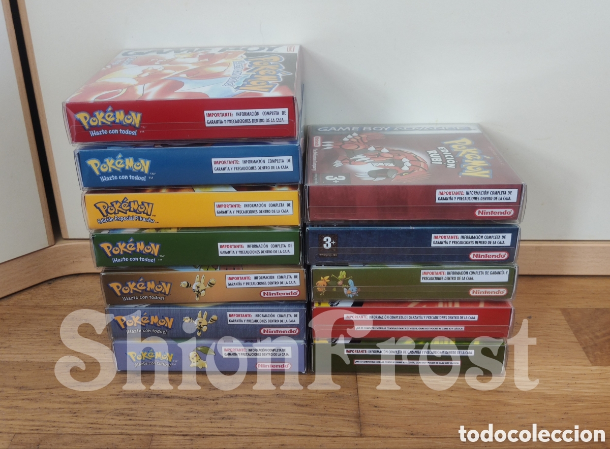 Videojuegos y consolas: Caja Pok&eacute;mon Azul (Repro) - Foto 9