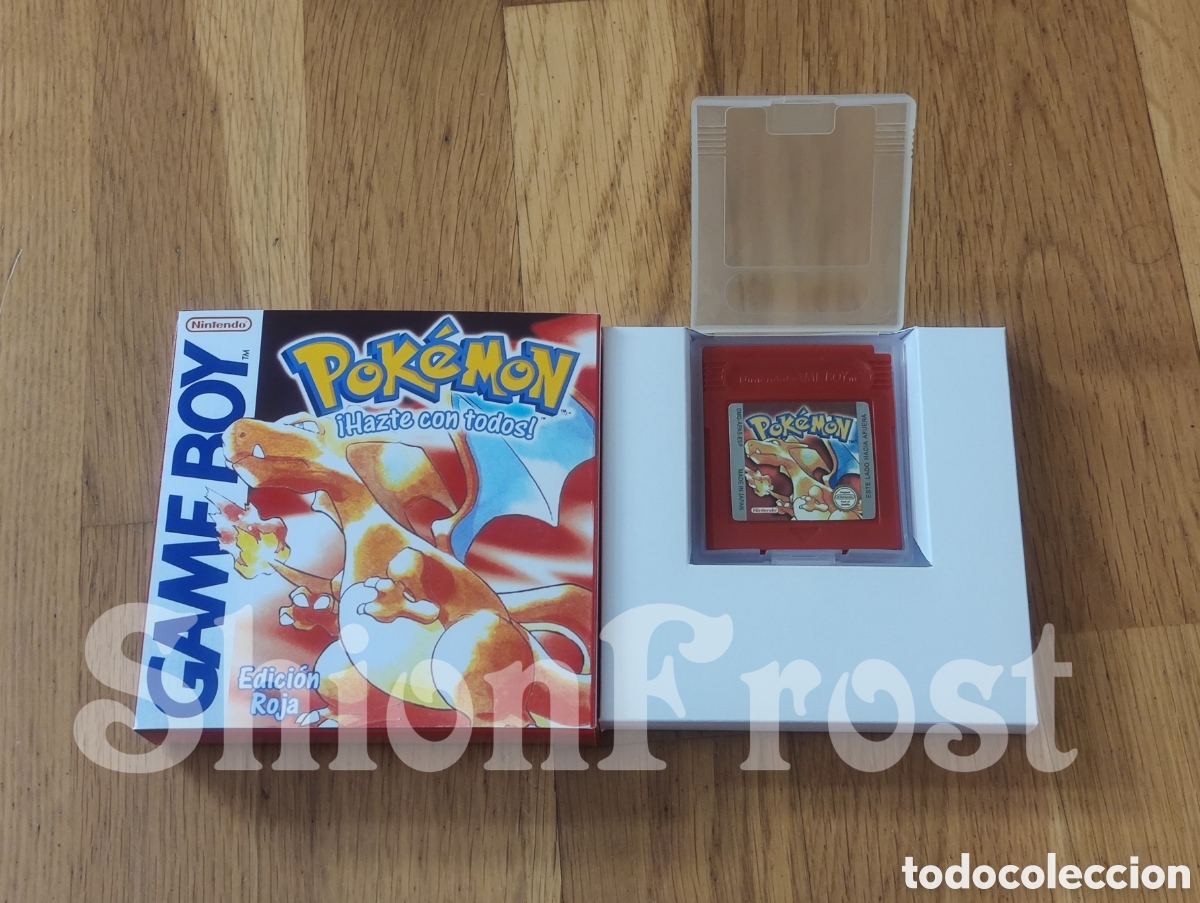 Videojuegos y consolas: Videojuego Repro + Caja Repro Pok&eacute;mon Edici&oacute;n Roja / Rojo (Game Boy) GB