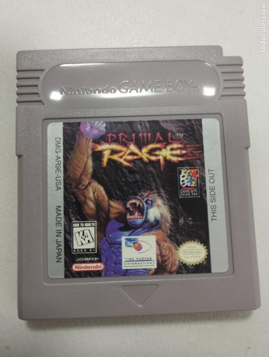 Videojuegos y consolas: Primal Rage - Nintendo Game Boy Gameboy GB - USA
