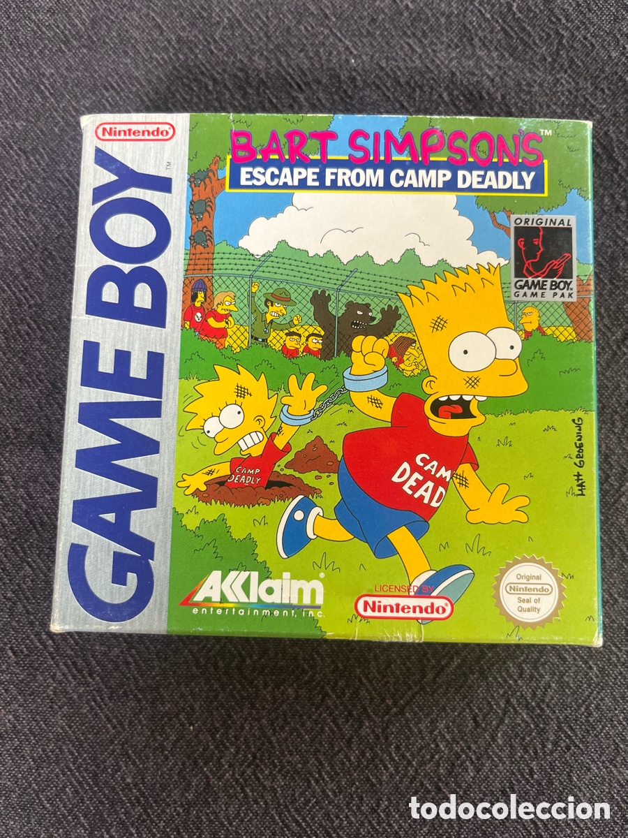 Videojuegos y consolas: Bart Simpsons Escape From Camp Deadly pal ESP gameboy - Foto 2