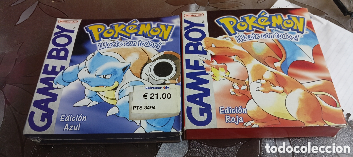 Videojuegos y consolas: Pokemon edici&oacute;n Azul y Rojo Game Boy
