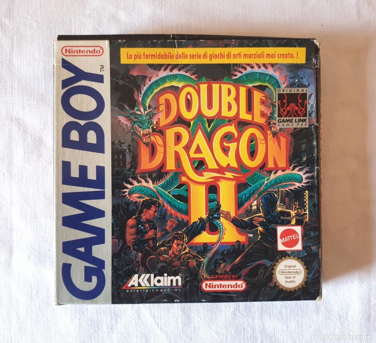 Videospiele und Konsolen: Double Dragon II - Nintendo Gameboy Mattel retrogame box Italia (1991)