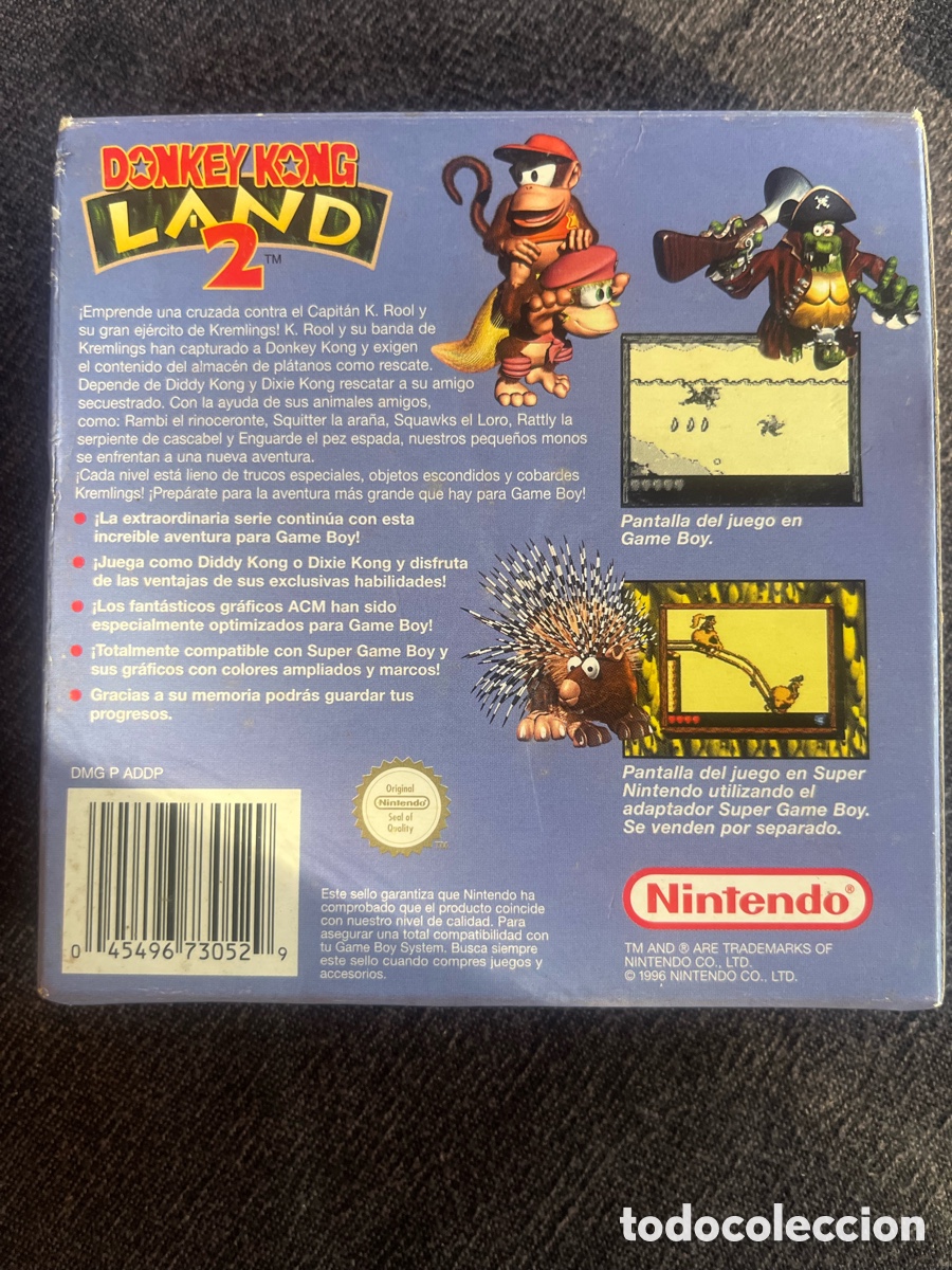 Videojuegos y consolas: Donkey Kong Land 2 pal ESP Gameboy - Foto 3