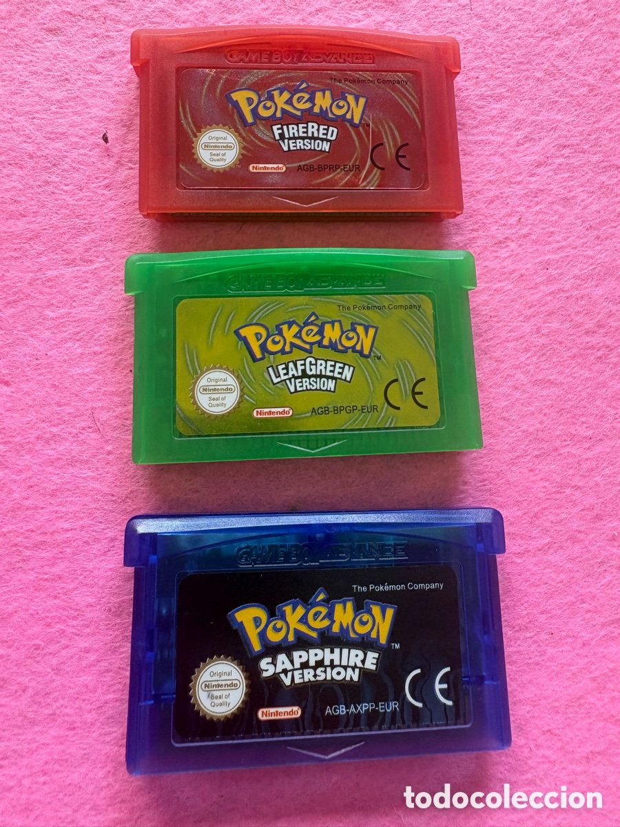 Videojuegos y consolas: Lote 3 juegos Pokemon Nintengo Game Boy Advance (A1)