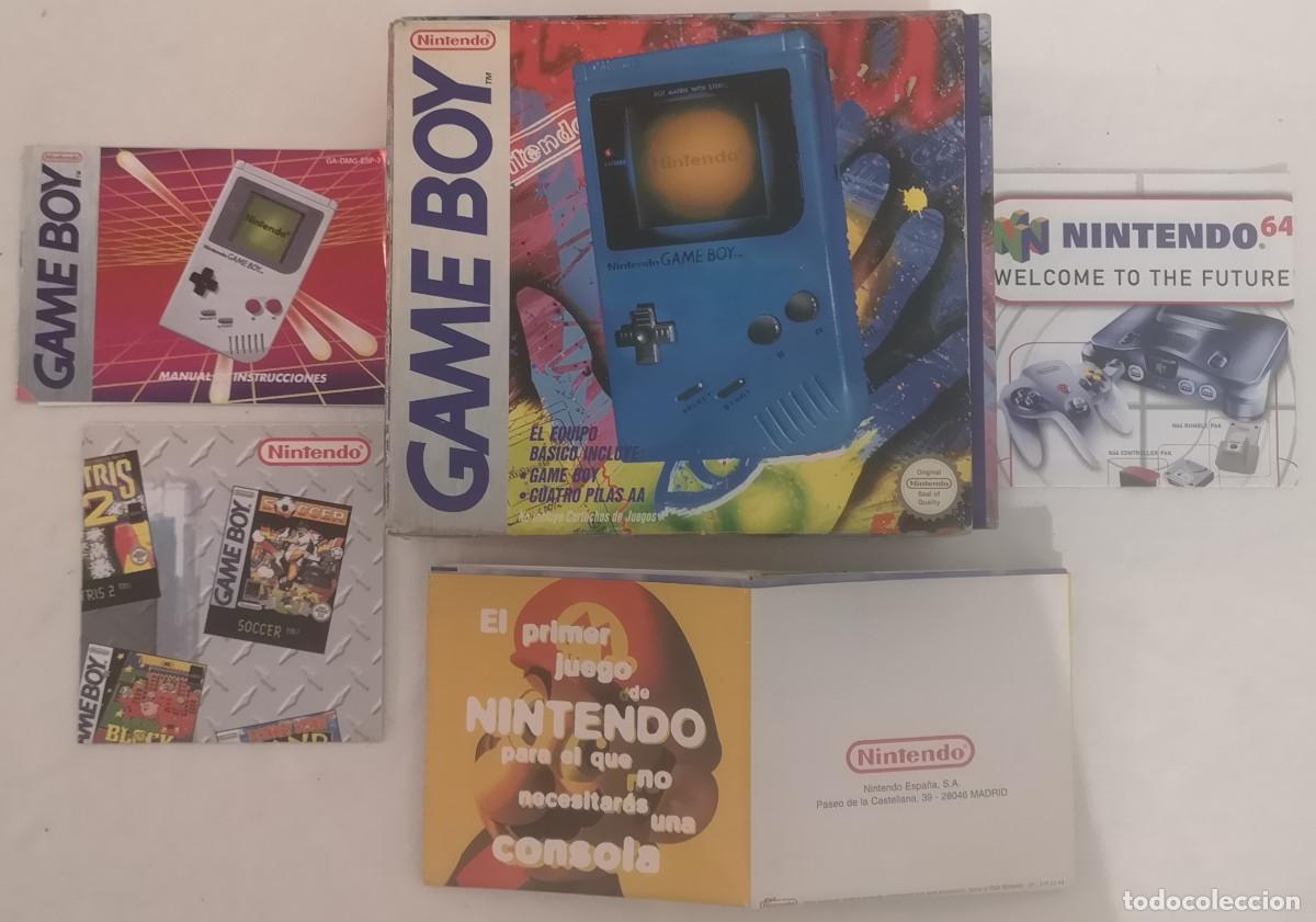 Videojuegos y consolas: NINTENDO CAJA PORT&Aacute;TIL GAME BOY EDICI&Oacute;N ESPA&Ntilde;OLA + MANUALES