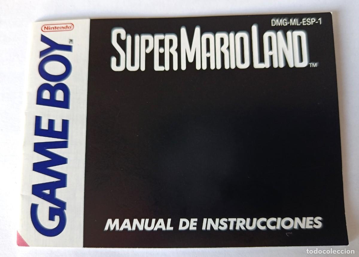 Videojuegos y consolas: Manual de instrucciones en espa&ntilde;ol NUEVO &oacute; COMO NUEVO de SUPER MARIO LAND de Nintendo GAME BOY