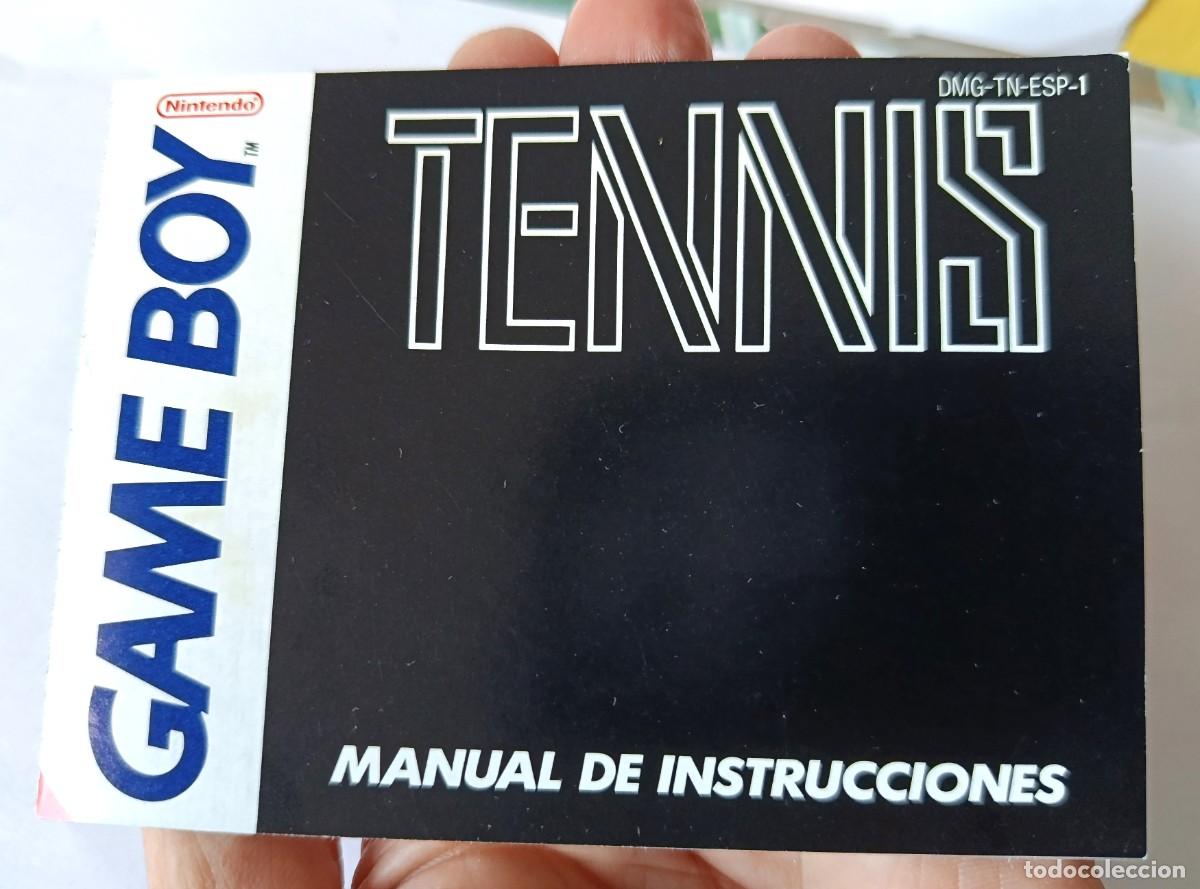 Videojuegos y consolas: Manual de instrucciones en espa&ntilde;ol del juego TENNIS de Nintendo GAME BOY