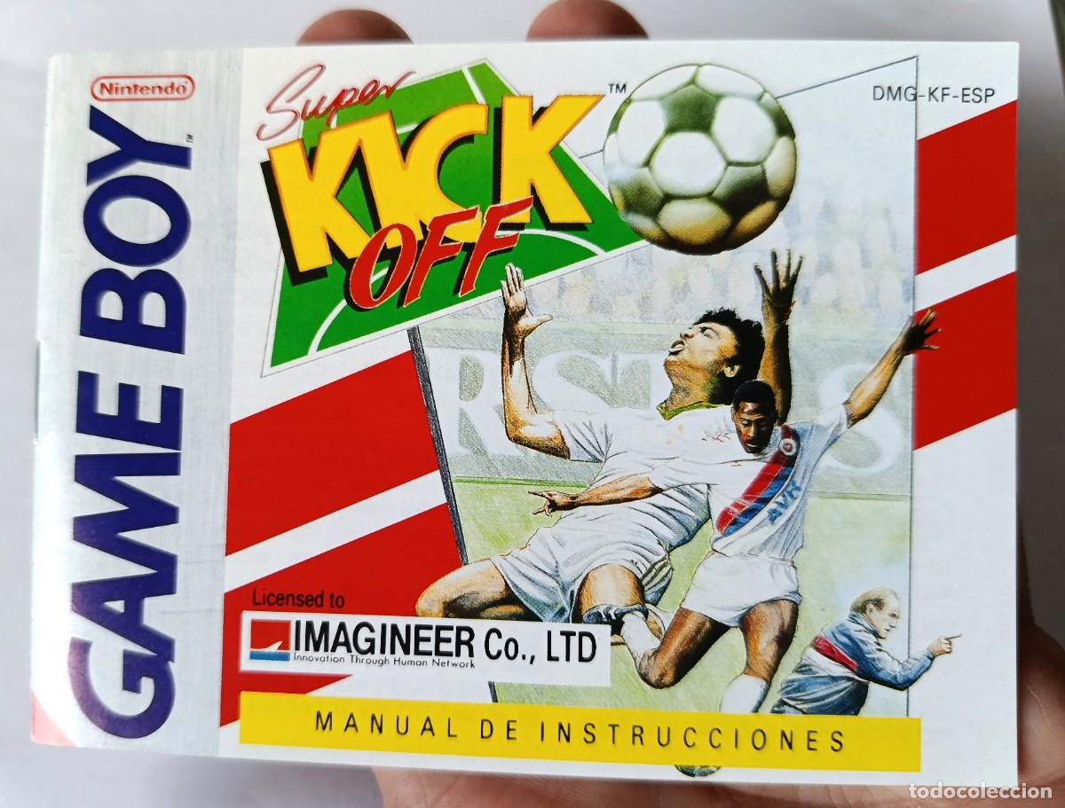 Videojuegos y consolas: Manual de instrucciones en espa&ntilde;ol COMO NUEVAS de SUPER KICK OFF de Nintendo GAME BOY