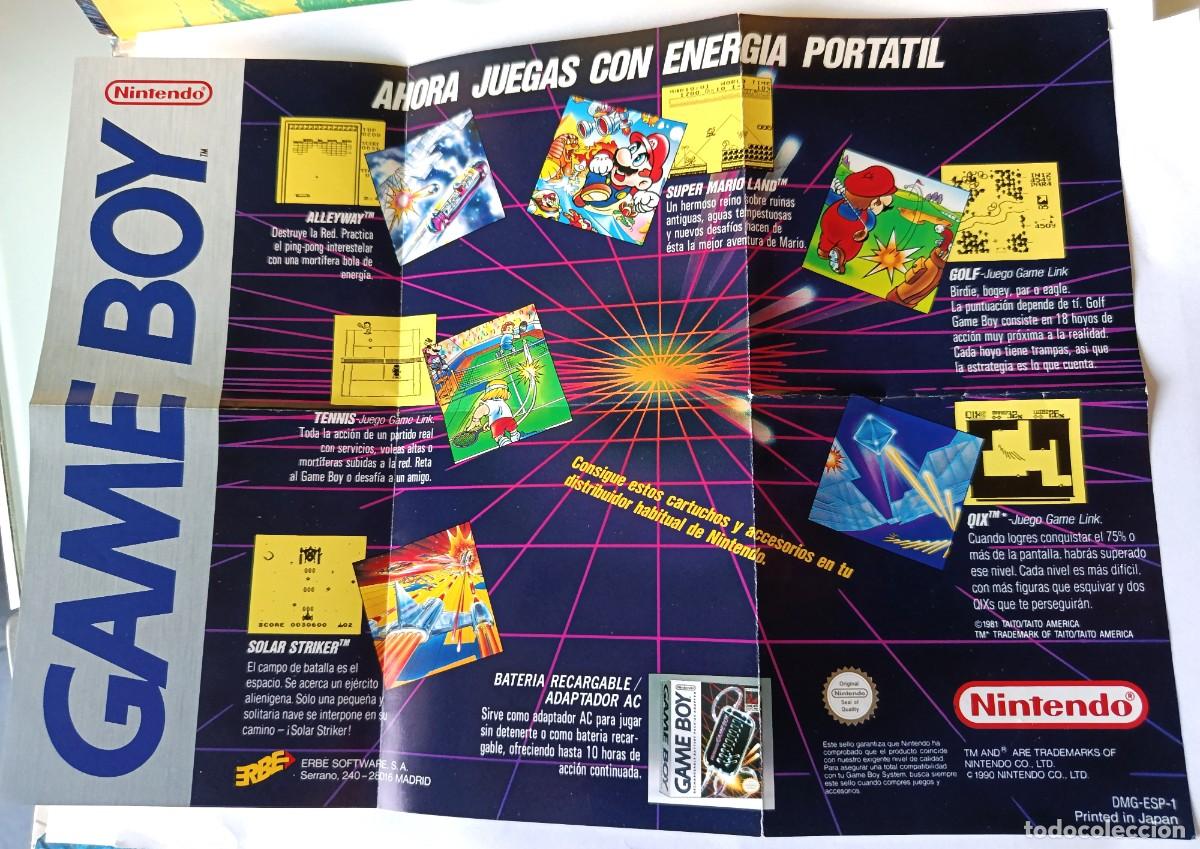 Videojuegos y consolas: Folleto Publicitario antiguo en espa&ntilde;ol GAME BOY del a&ntilde;o 1990