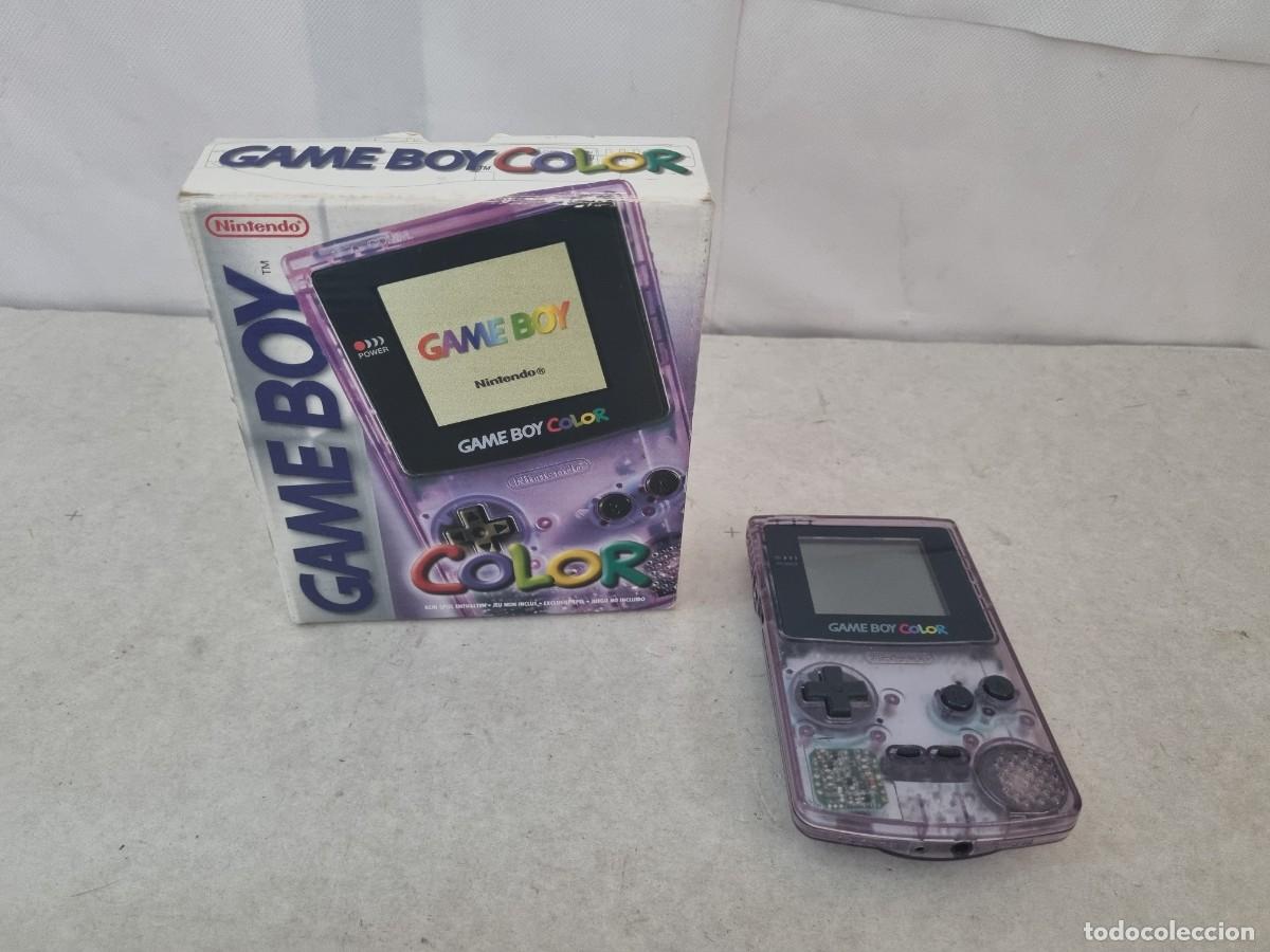 Videojuegos y consolas: Nintendo Game boy color transparente en su caja original Funcionando