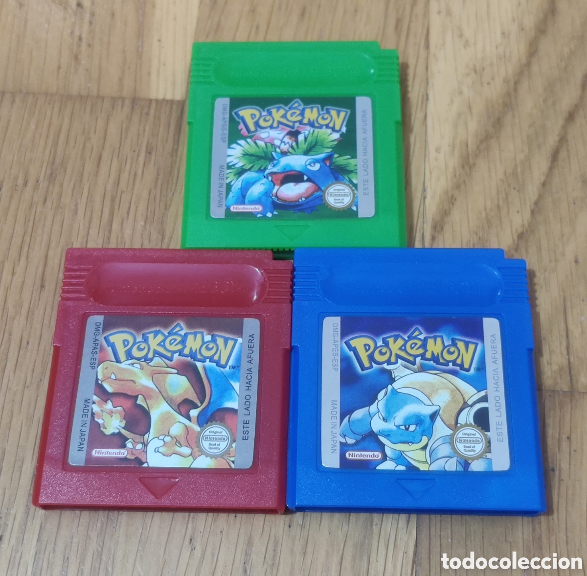 Videojuegos y consolas: 3 Juegos Pok&eacute;mon - Rojo (Edici&oacute;n Roja), Azul y Verde - (Videojuegos Repro)
