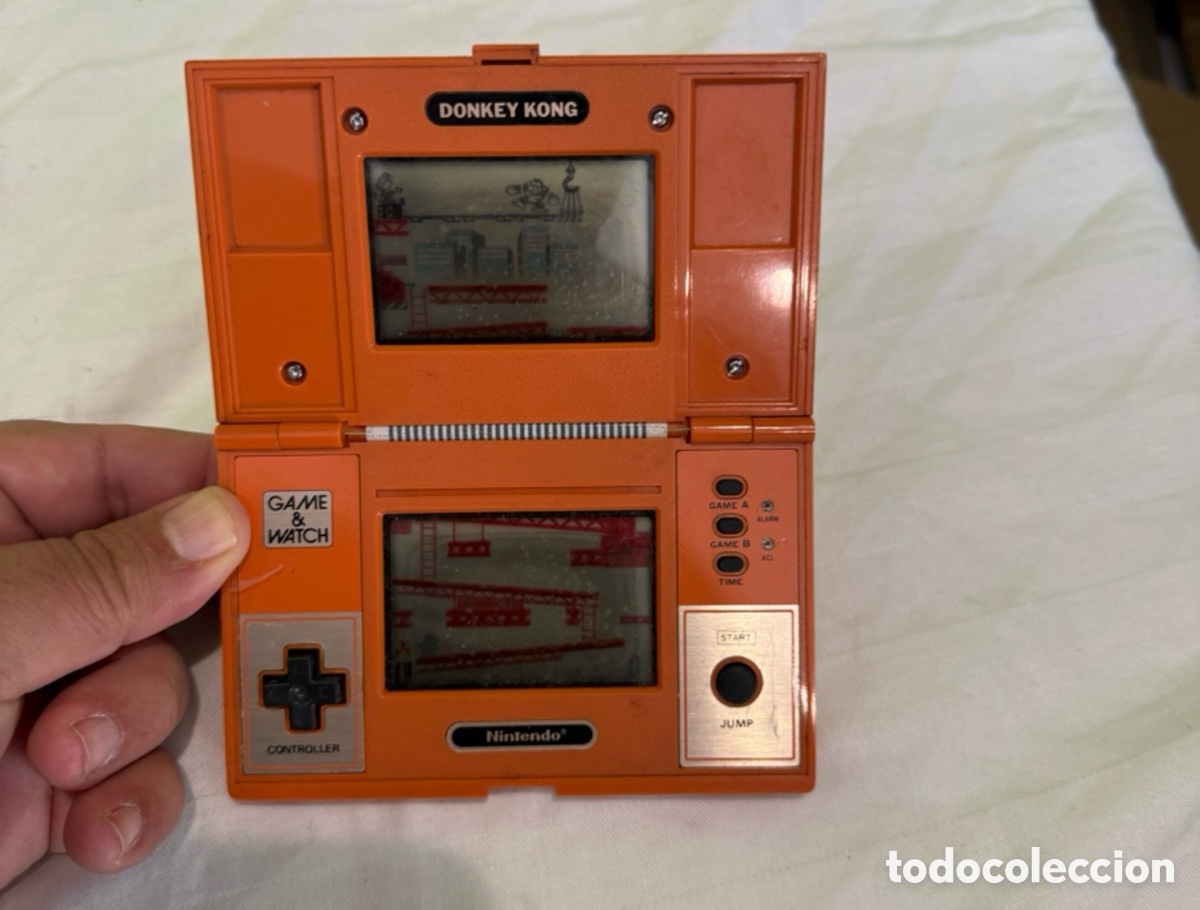 Videojuegos y consolas: Nintendo Game & Watch Donkey Kong DK-52 Naranja &ndash; A&ntilde;o 1982 &ndash; Funcionando