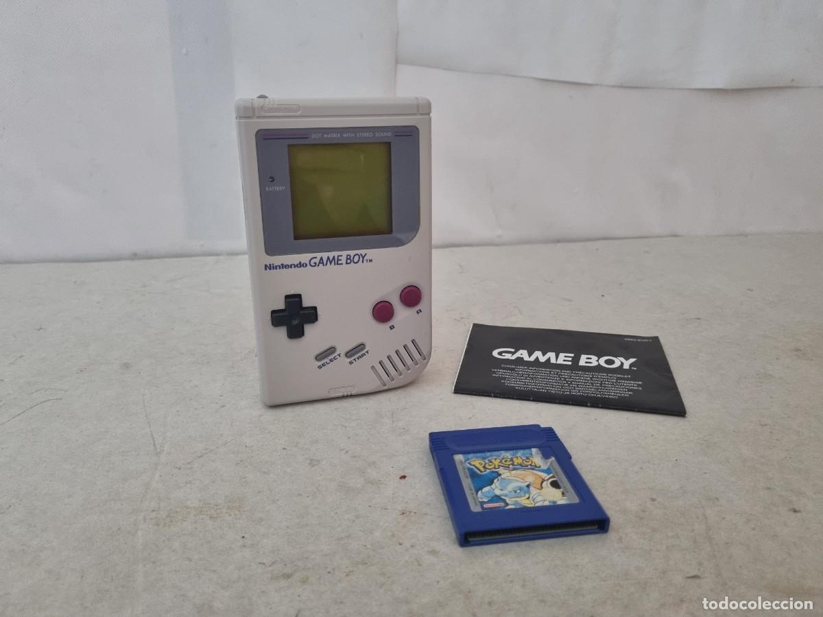 Videojuegos y consolas: Consola Game boy m&aacute;s juego Pokemon azul y manual