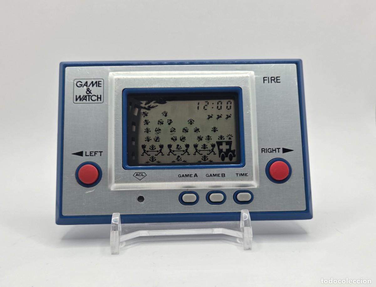 Videojuegos y consolas: Nintendo Game & Watch Fire RC-04 Silver 1980