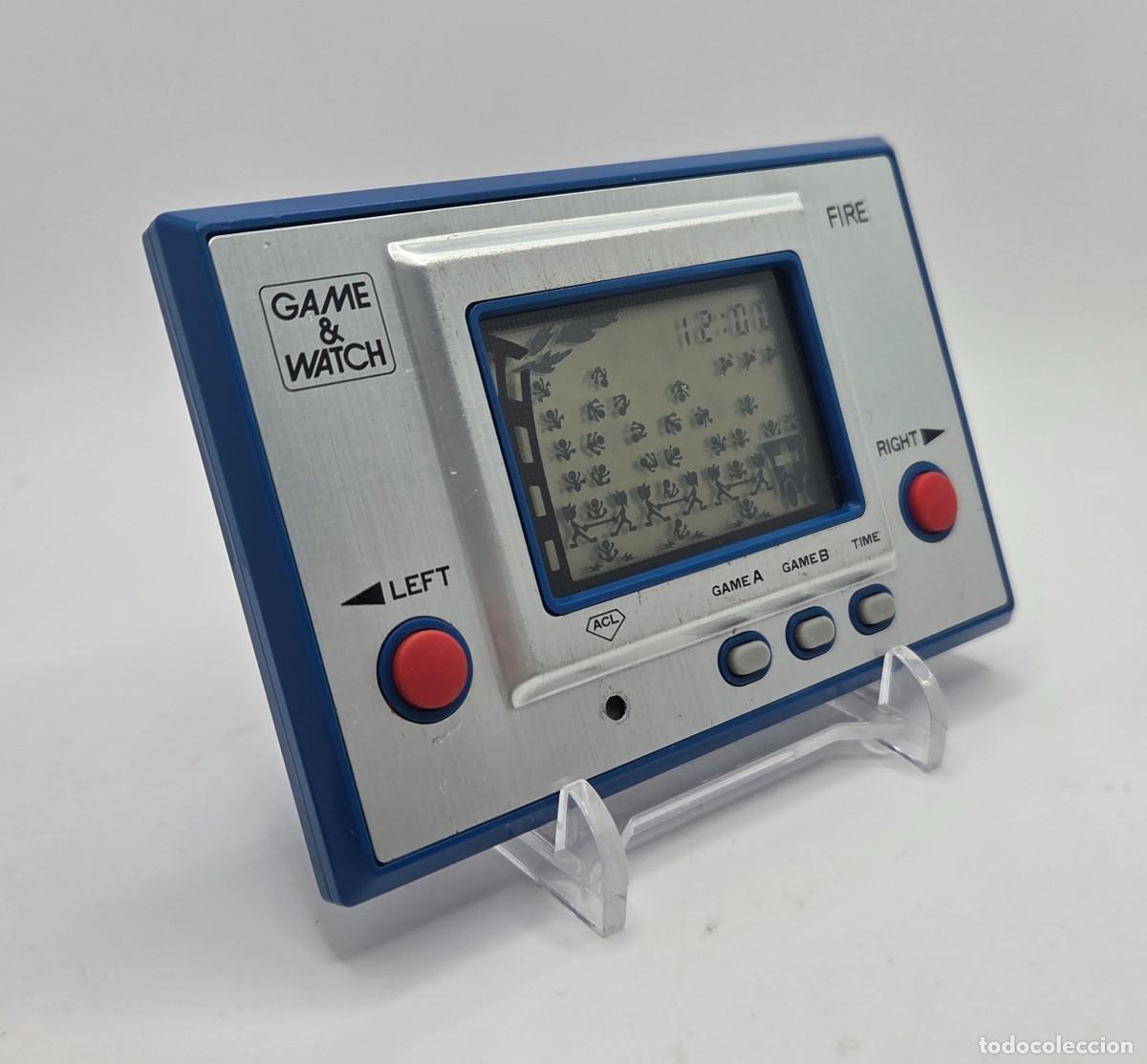 Videojuegos y consolas: Nintendo Game & Watch Fire RC-04 Silver 1980 - Foto 4