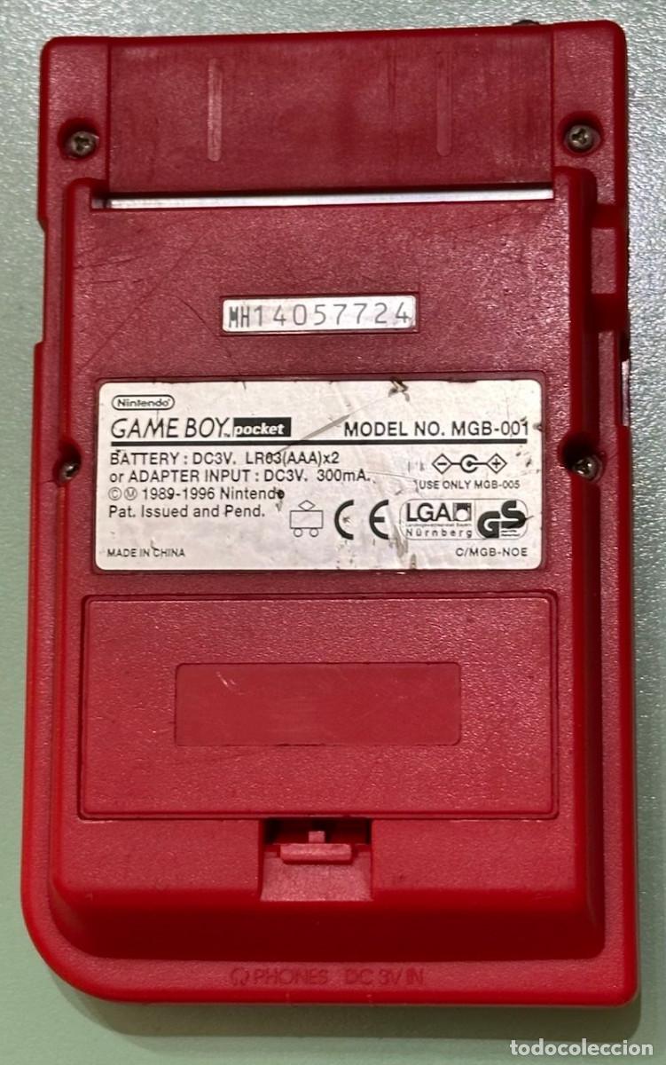 Videojuegos y consolas: Game Boy Pocket Roja (Para piezas) - Foto 2