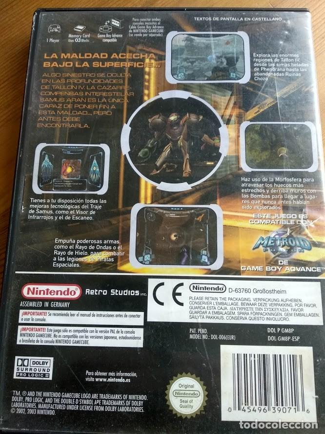 Videojuegos y consolas: METROID PRIME NINTENDO GAMECUBE PAL ESPA&Ntilde;A SIN MANUAL - Foto 3
