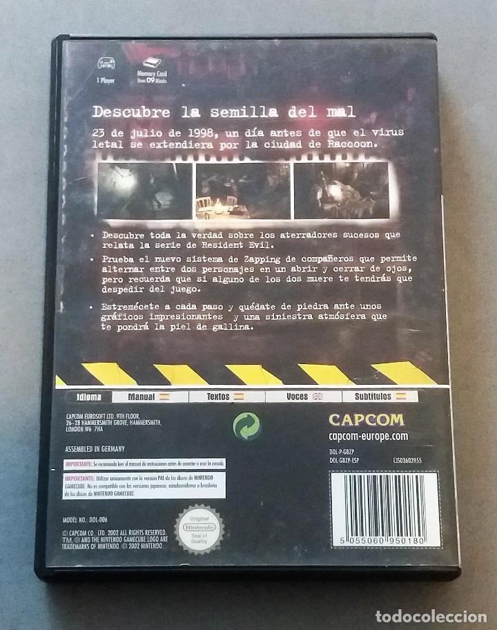 Videojuegos y consolas: RESIDENT EVIL 0 GAMECUBE - Foto 2