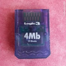 Videojuegos y Consolas: NINTENDO GAMECUBE TARJETA DE MEMORIA LOGIC 3 MEMORY CARD 4MB. Lote 362659255