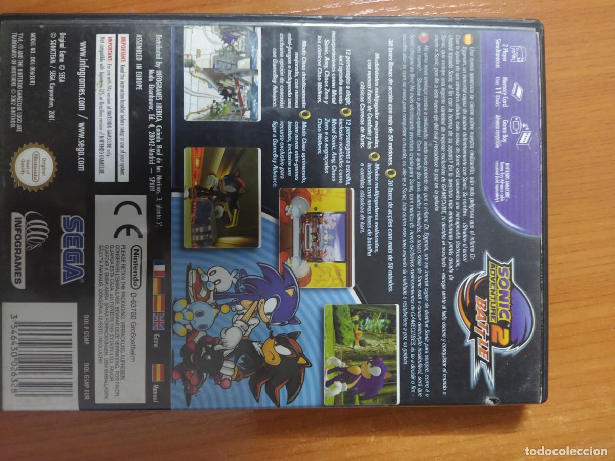 gamecube Sonic Adventure 2 Battle Game Nintendo PAL UK VERSION