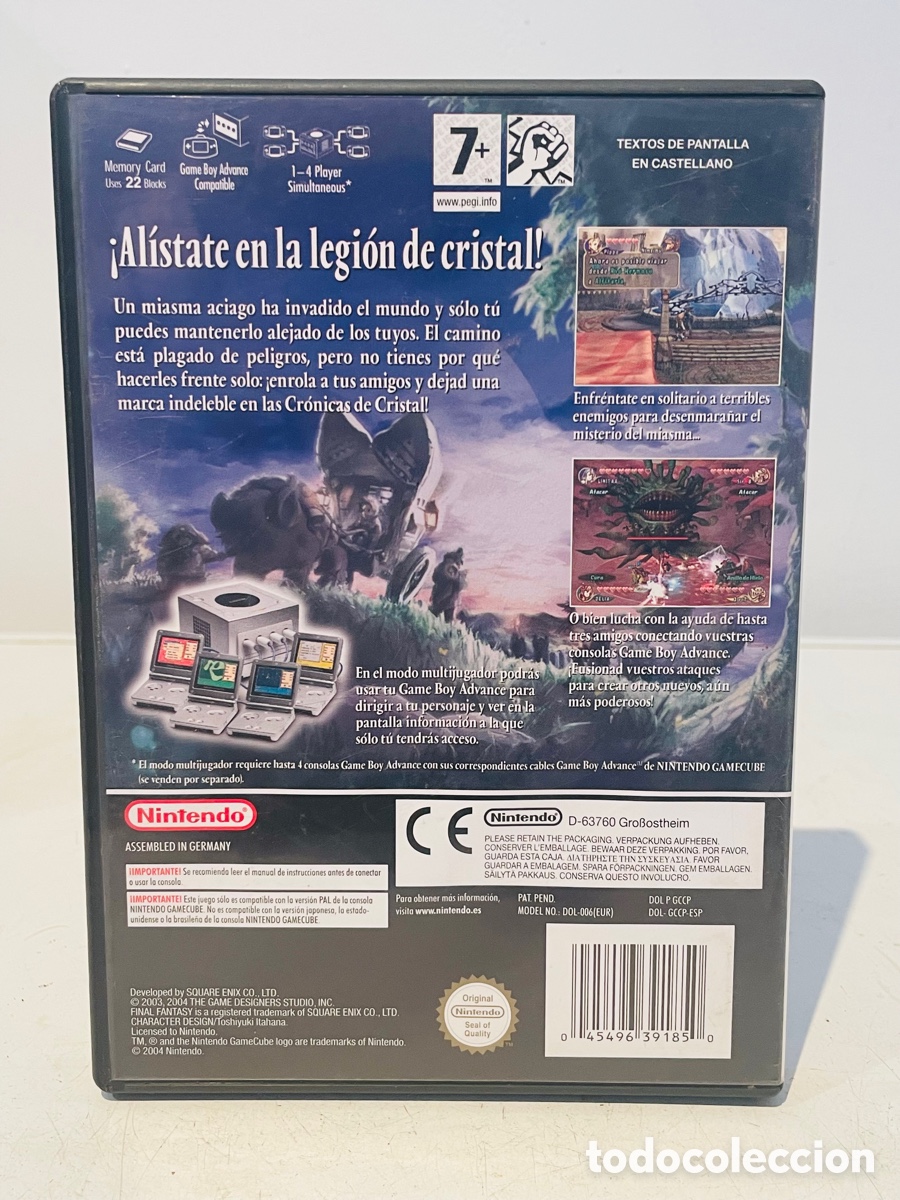 Videojuegos y consolas: Final Fantasy Crystal Chronicles Nintendo Game Cube - Foto 2