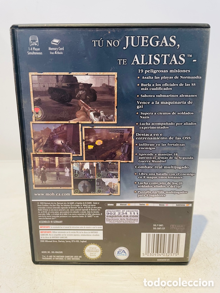 Videojuegos y consolas: Medal Honor Game Cube - Foto 2