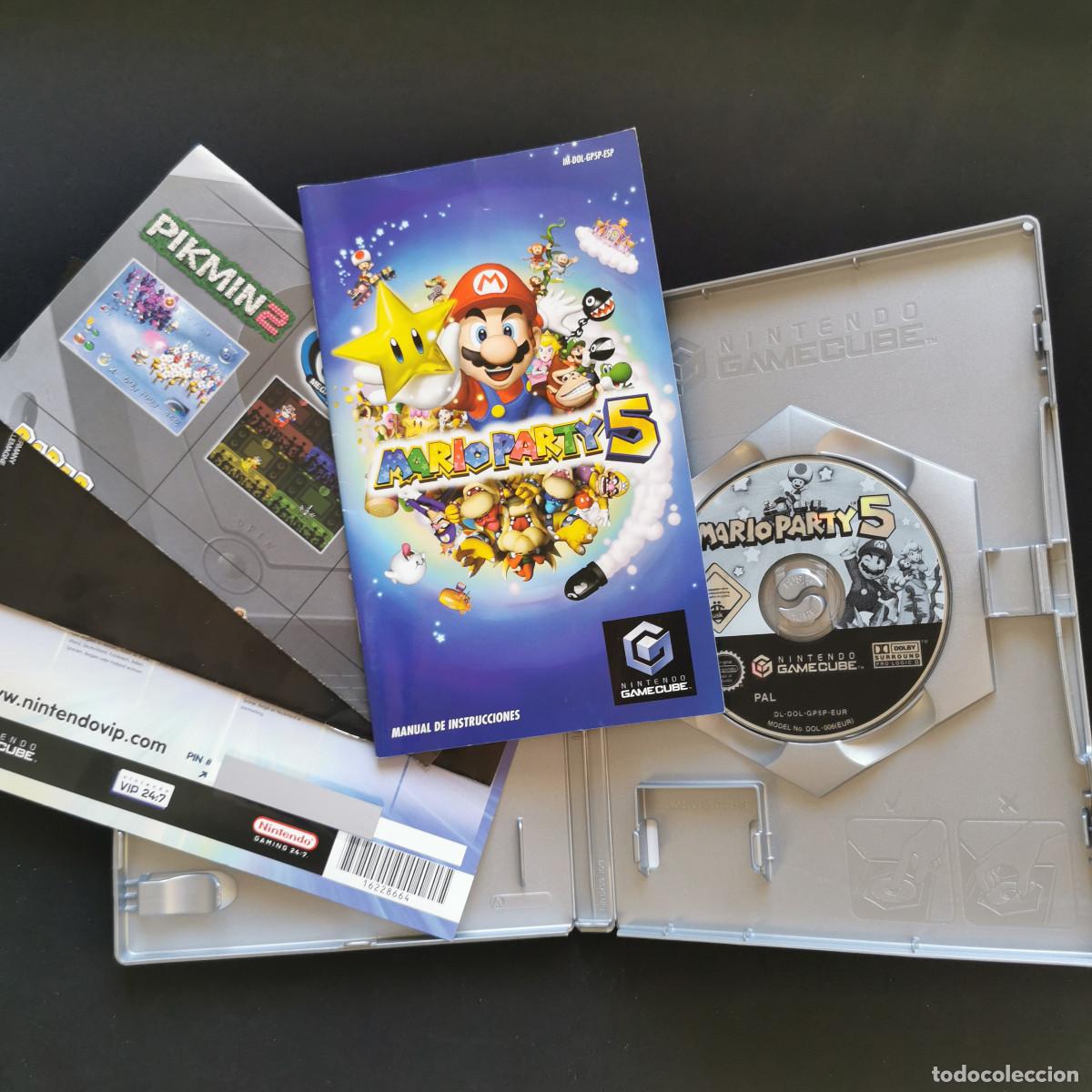 Videojuegos y consolas: MARIO PARTY 5 - NINTENDO GAMECUBE - COMPLETO - CODIGO VIP SIN RASCAR - PAL - Foto 2